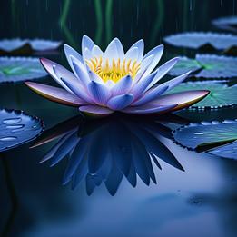Mirrored Water Lily