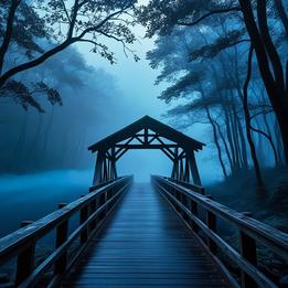 Mist-Covered Bridge