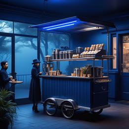 Modern Coffee Cart