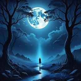 Moonlight dream symbolism visualization