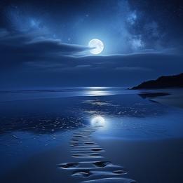 Moonlit Beach dream symbolism visualization
