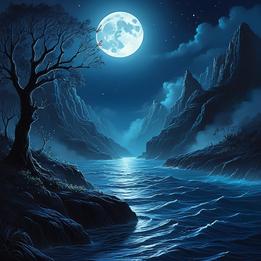 Moonlit Current dream symbolism visualization