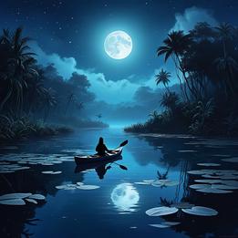 Moonlit Lagoon dream symbolism visualization