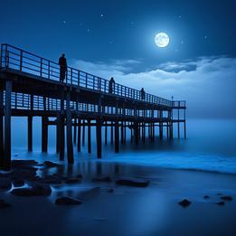 Moonlit Pier dream symbolism visualization