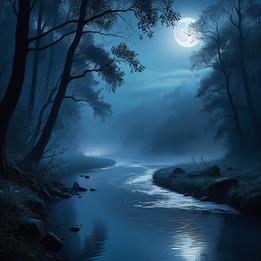 Moonlit River dream symbolism visualization