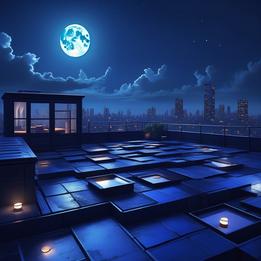 Moonlit Rooftop