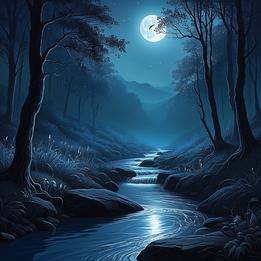 Moonlit Stream