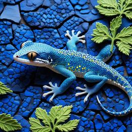 Mosaic Gecko dream symbolism visualization