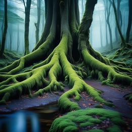 Moss-Covered Roots dream symbolism visualization