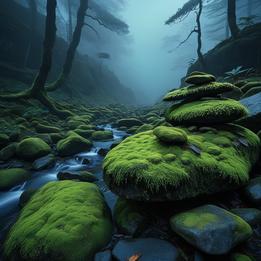 Mossy Rocks dream symbolism visualization