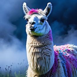 Multi-colored Llama