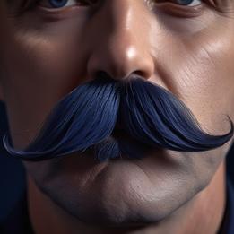 Mustache dream symbolism visualization