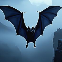 Mysterious Bat dream symbolism visualization