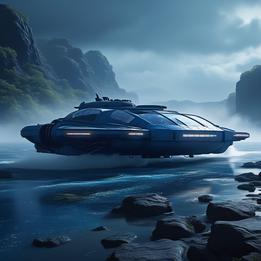 Mysterious Hovercraft dream symbolism visualization