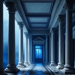 Neoclassical Portico dream symbolism visualization