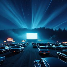 Nostalgic Drive-In dream symbolism visualization