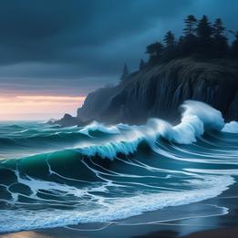 Ocean Waves Crashing dream symbolism visualization