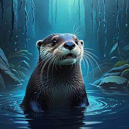 Otter dream symbolism visualization
