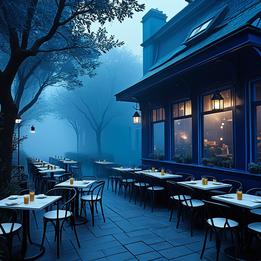 Outdoor Cafe dream symbolism visualization