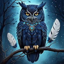 Owl Feathers dream symbolism visualization