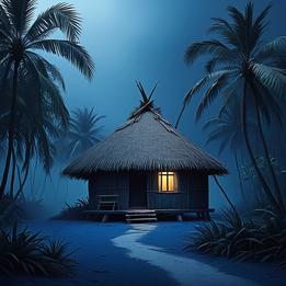Palm-thatched Hut dream symbolism visualization
