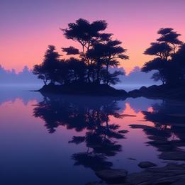 Peach-tinged Sunset dream symbolism visualization