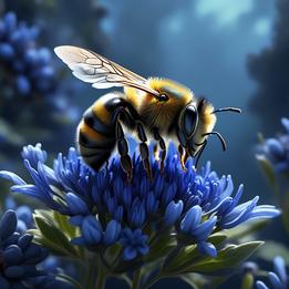 Pollinating Bee dream symbolism visualization