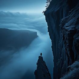 Precipice dream symbolism visualization