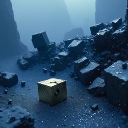 Pyrite Cube