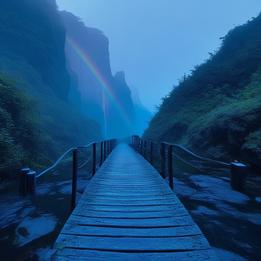 Rainbow dream symbolism visualization