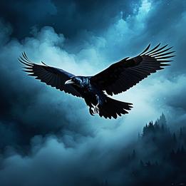 Raven Flight dream symbolism visualization