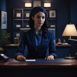 Receptionist dream symbolism visualization