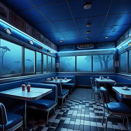 Retro Diner dream symbolism visualization