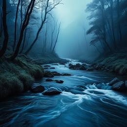 River Crossing dream symbolism visualization