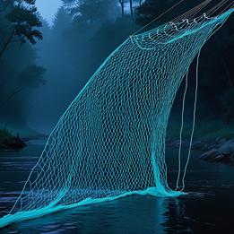 River Fishing Net dream symbolism visualization