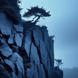 Rocky Cliffside Trees dream symbolism visualization