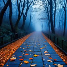 Rustling Leaves on Pathway dream symbolism visualization