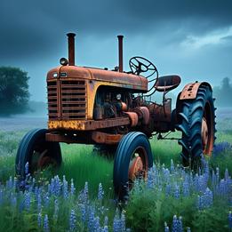 Rusty Old Tractor dream symbolism visualization