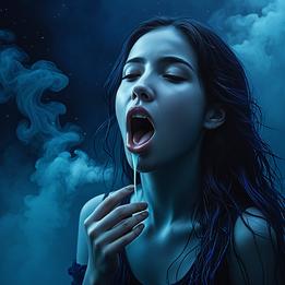 Saliva dream symbolism visualization