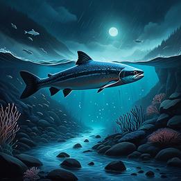 Salmon Run dream symbolism visualization