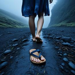 Sandal dream symbolism visualization