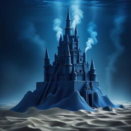 Sandcastle dream symbolism visualization