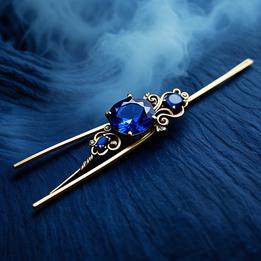 Sapphire Hairpin