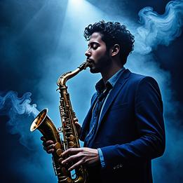 Saxophonist dream symbolism visualization