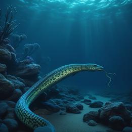 Serpent-like Eel dream symbolism visualization