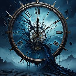 Shattered Clock dream symbolism visualization