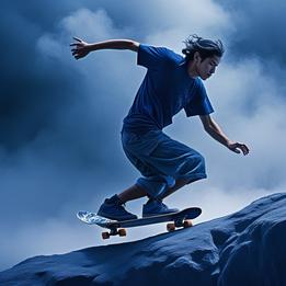 Skateboard dream symbolism visualization