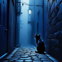 Sleek Cat dream symbolism visualization