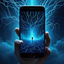 Smartphone Screen dream symbolism visualization