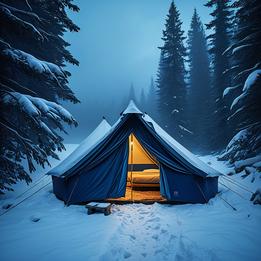 Snowy Tent